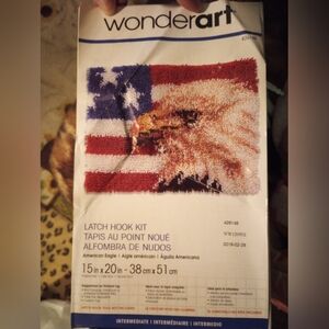 WonderArt American Eagle Latch Hook Kit